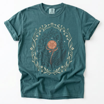 Botanical Frame Vintage Washed T-Shirt