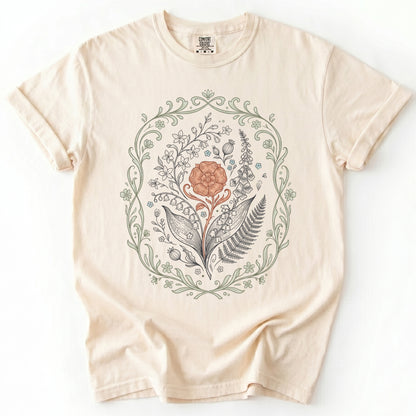 Botanical Frame Vintage Washed T-Shirt