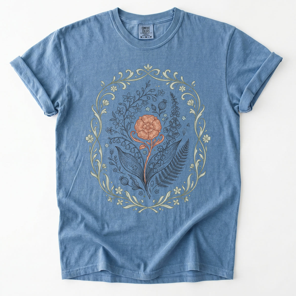 Botanical Frame Vintage Washed T-Shirt