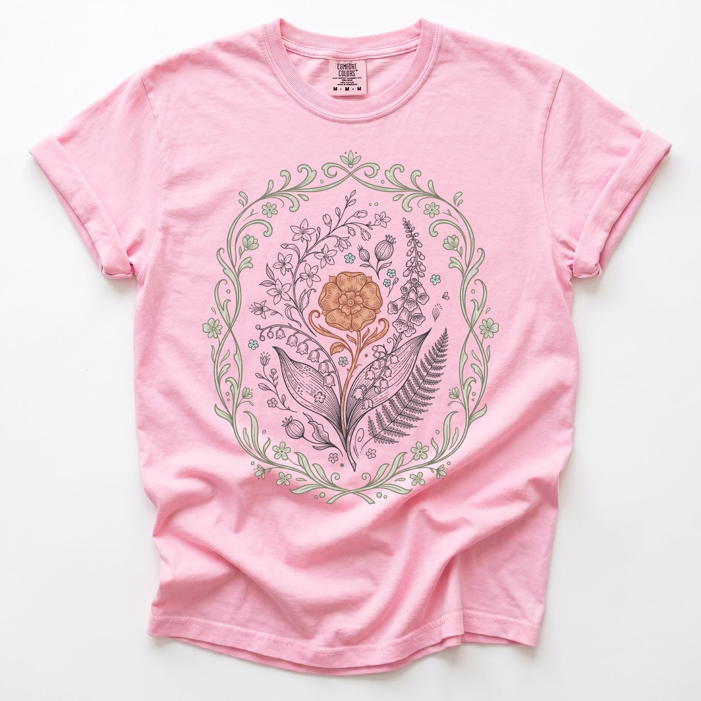 Botanical Frame Vintage Washed T-Shirt