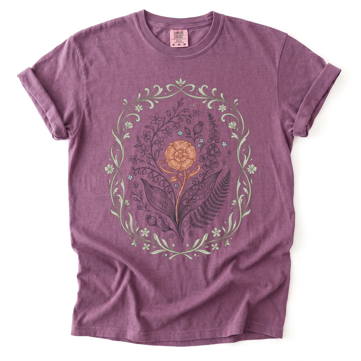 Botanical Frame Vintage Washed T-Shirt