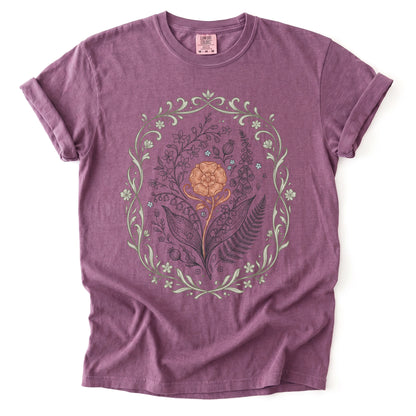 Botanical Frame Vintage Washed T-Shirt
