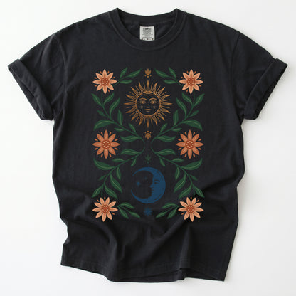 Sun & Moon Botanical Vintage Washed T-Shirt