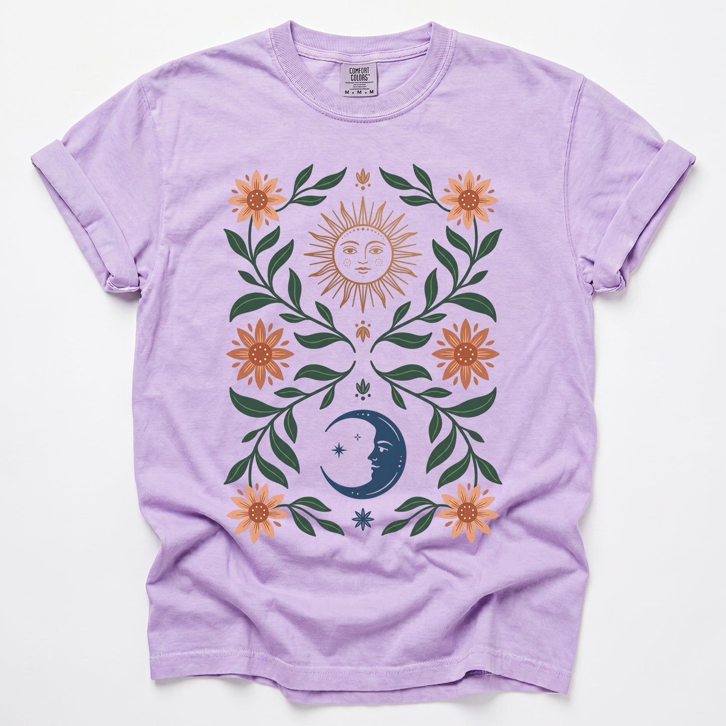 Sun & Moon Botanical Vintage Washed T-Shirt