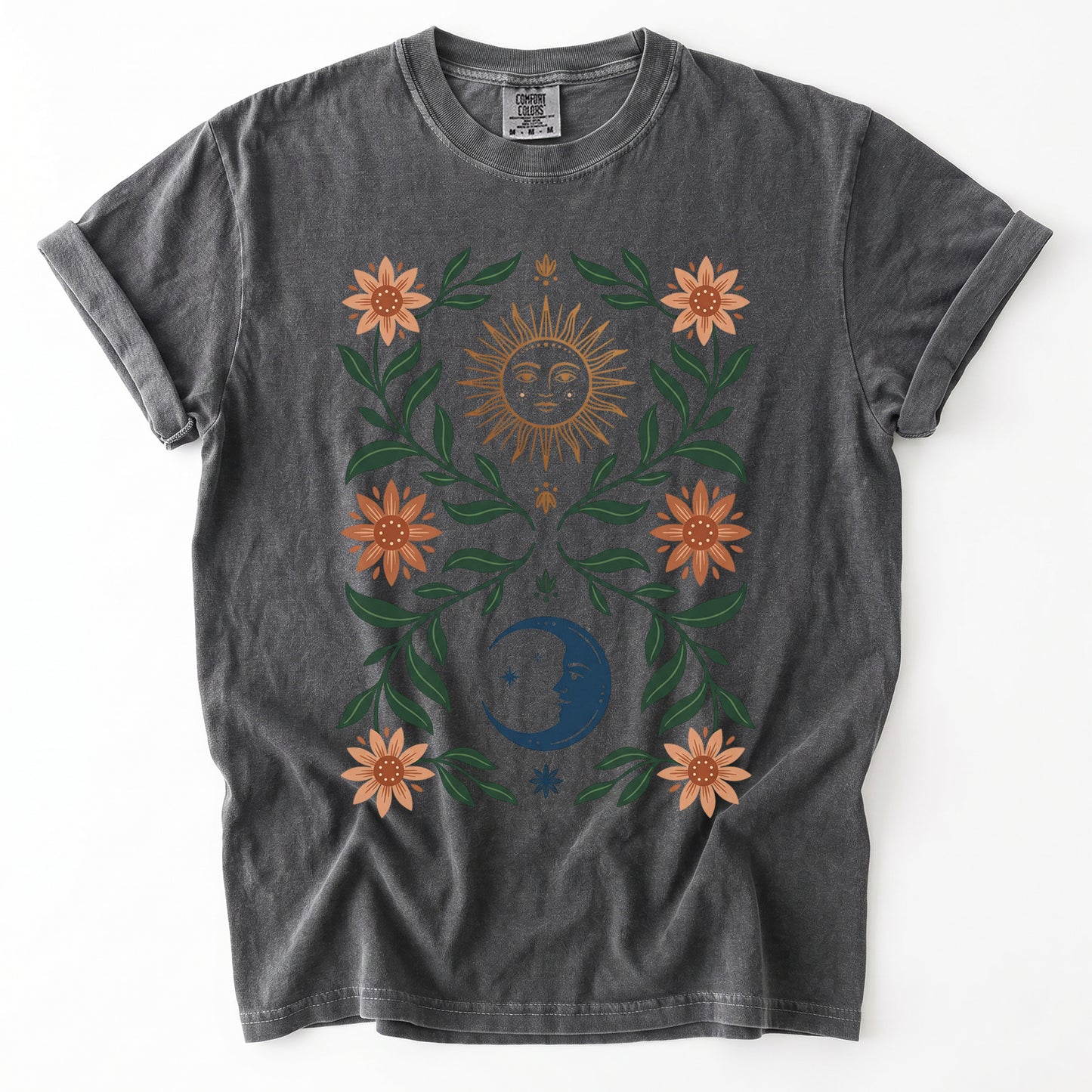 Sun & Moon Botanical Vintage Washed T-Shirt