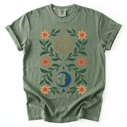 Sun & Moon Botanical Vintage Washed T-Shirt