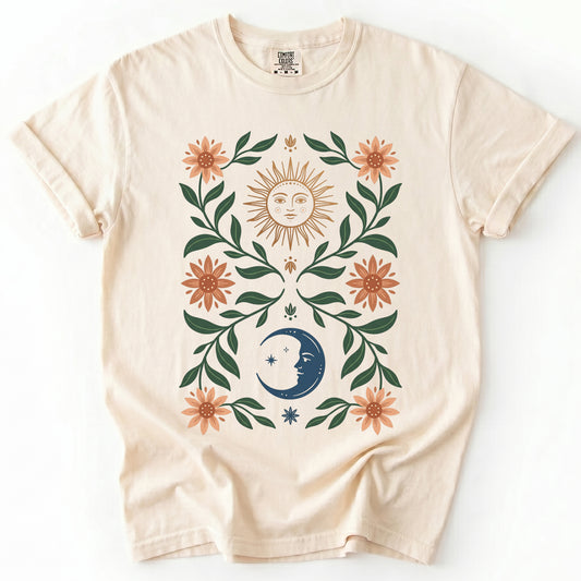 Sun & Moon Botanical Vintage Washed T-Shirt