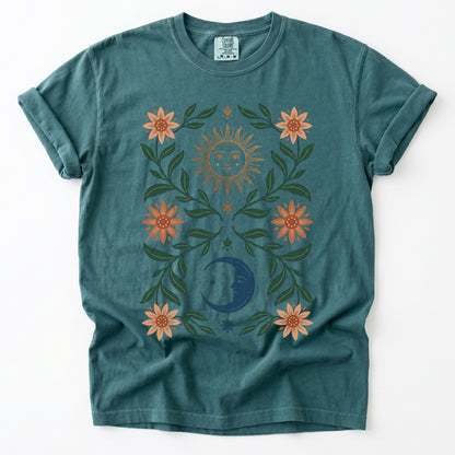 Sun & Moon Botanical Vintage Washed T-Shirt