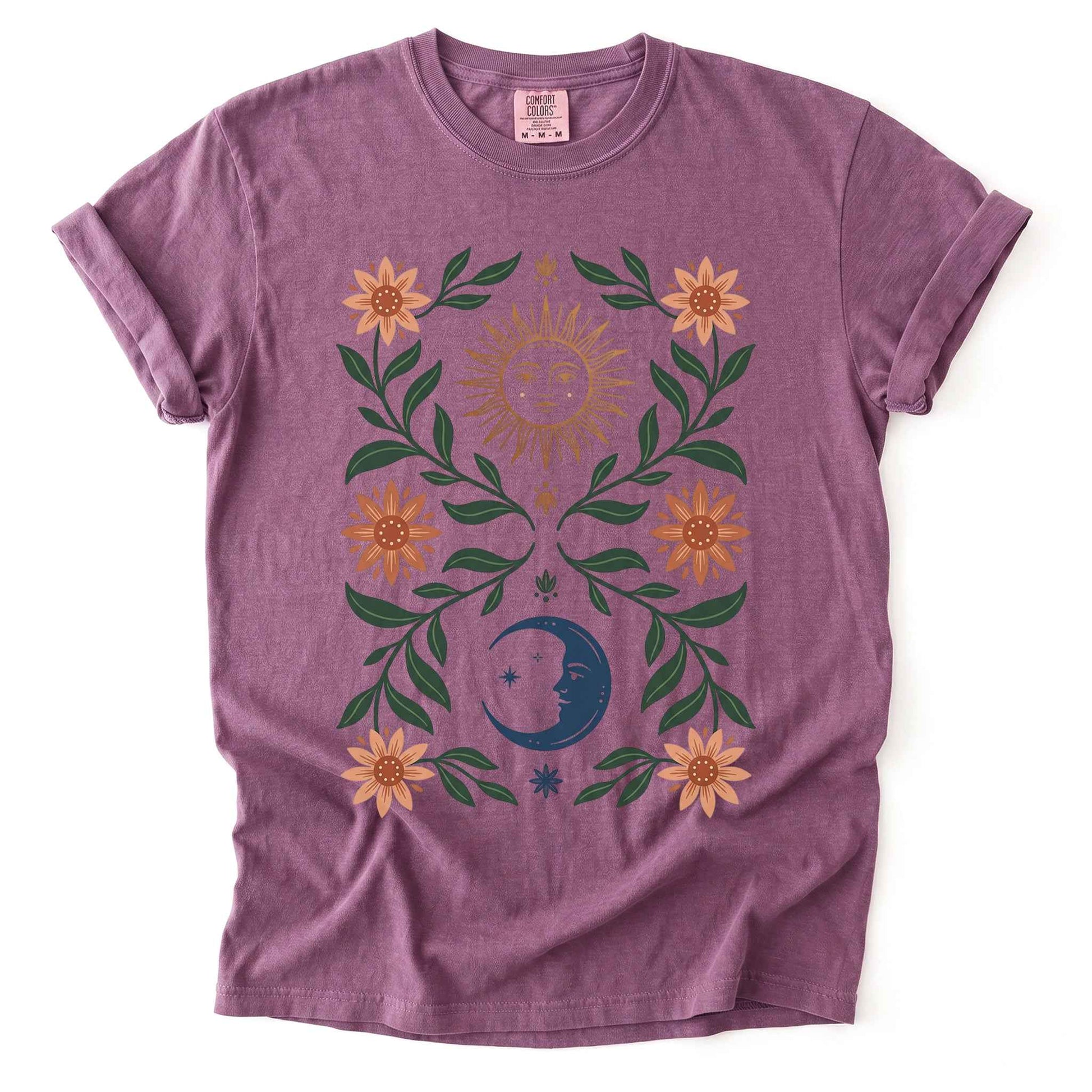 Sun & Moon Botanical Vintage Washed T-Shirt