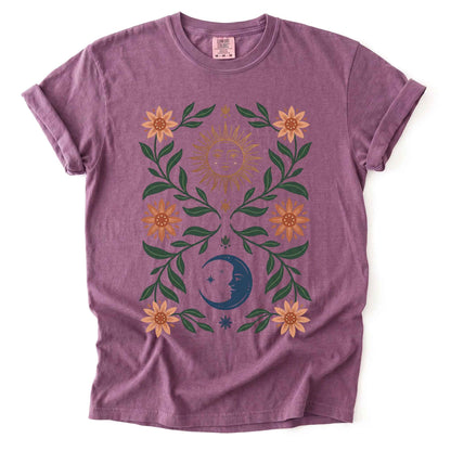 Sun & Moon Botanical Vintage Washed T-Shirt