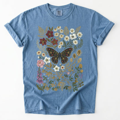 Vintage Wildflower & Butterfly Heavyweight T-Shirt