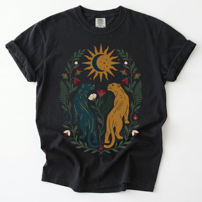 Celestial Felines Vintage Washed T-Shirt