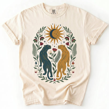 Celestial Felines Vintage Washed T-Shirt