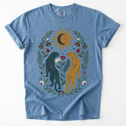 Celestial Felines Vintage Washed T-Shirt