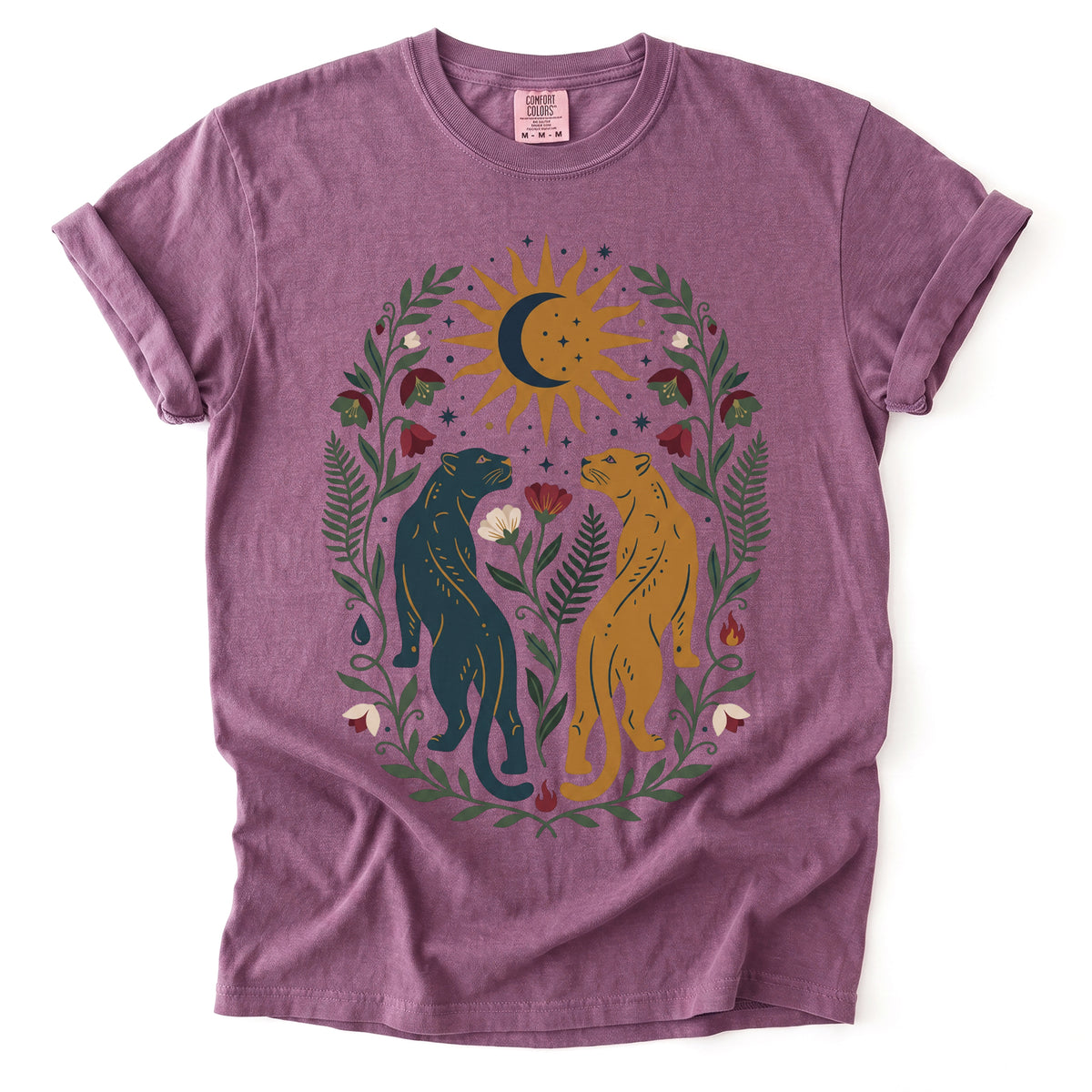 Celestial Felines Vintage Washed T-Shirt
