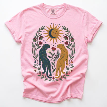 Celestial Felines Vintage Washed T-Shirt