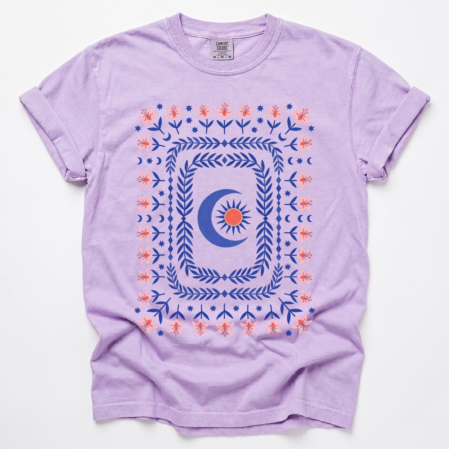 Celestial Floral Tapestry Vintage Washed T-Shirt
