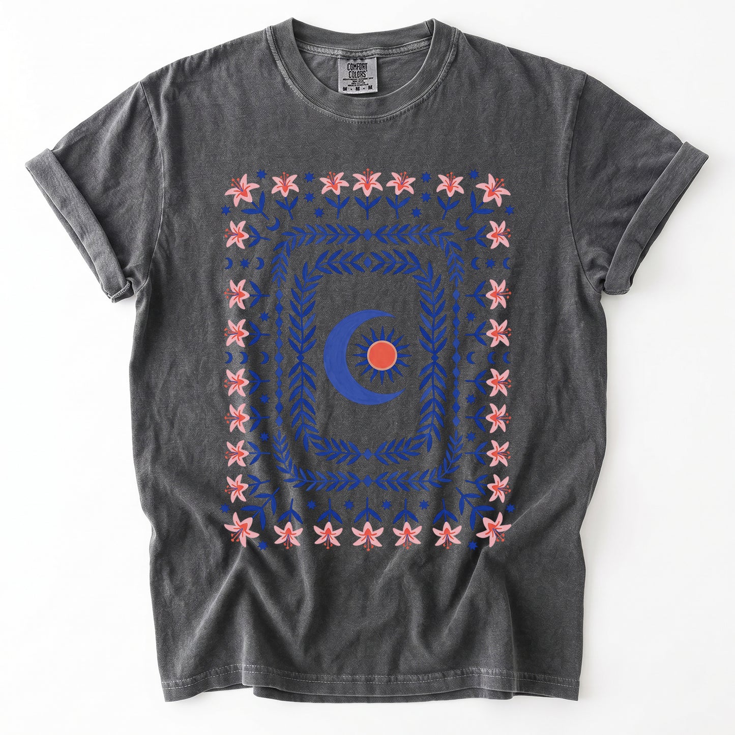 Celestial Floral Tapestry Vintage Washed T-Shirt