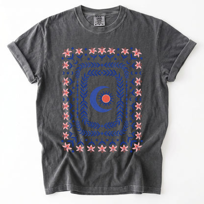 Celestial Floral Tapestry Vintage Washed T-Shirt
