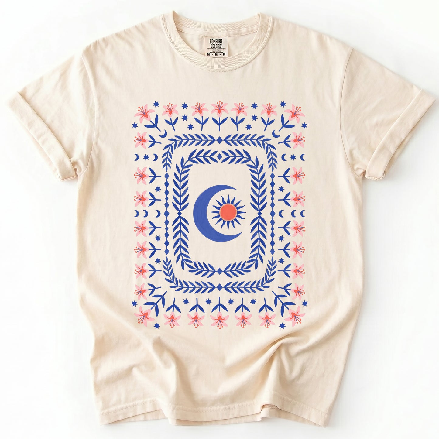 Celestial Floral Tapestry Vintage Washed T-Shirt