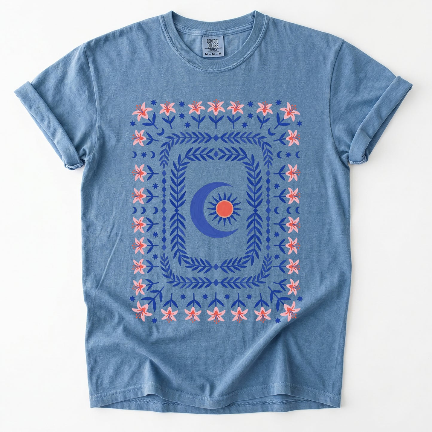 Celestial Floral Tapestry Vintage Washed T-Shirt