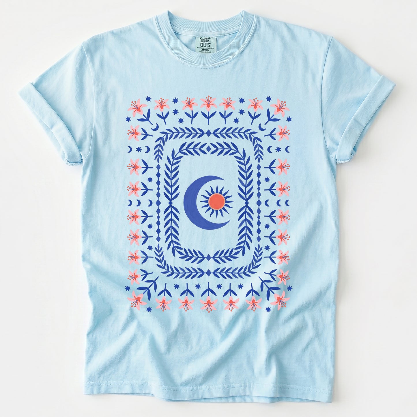 Celestial Floral Tapestry Vintage Washed T-Shirt