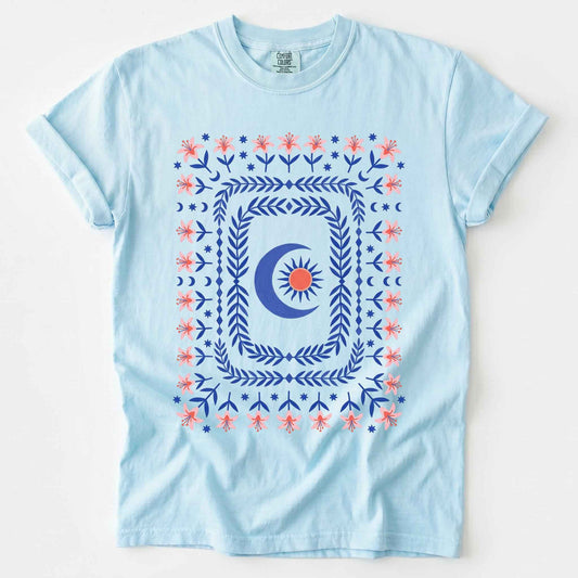 Celestial Floral Tapestry Vintage Washed T-Shirt