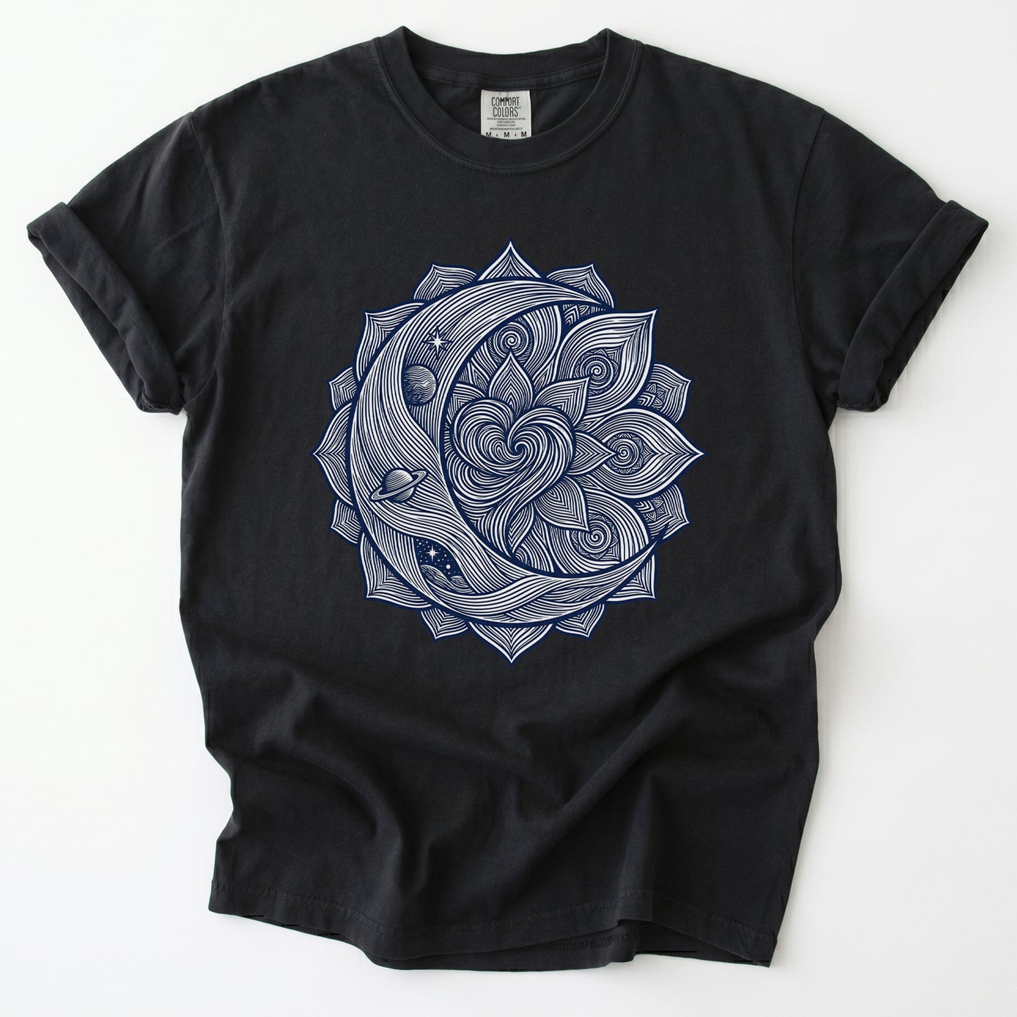 Celestial Heart Mandala Vintage Washed T-Shirt