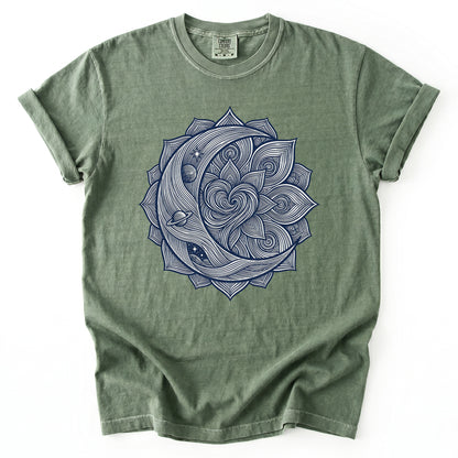 Celestial Heart Mandala Vintage Washed T-Shirt