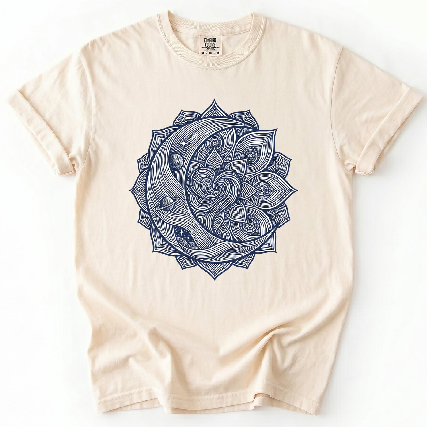 Celestial Heart Mandala Vintage Washed T-Shirt