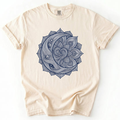 Celestial Heart Mandala Vintage Washed T-Shirt