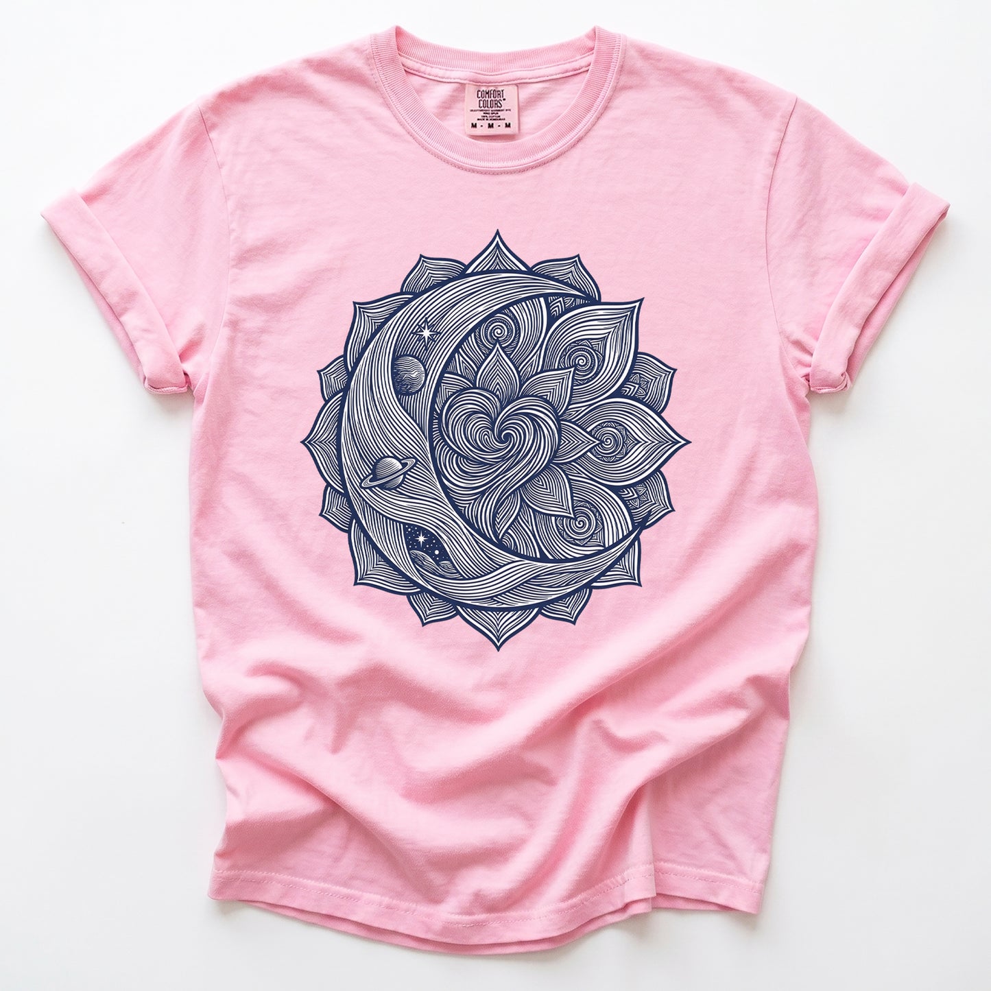 Celestial Heart Mandala Vintage Washed T-Shirt