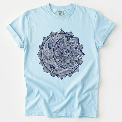 Celestial Heart Mandala Vintage Washed T-Shirt