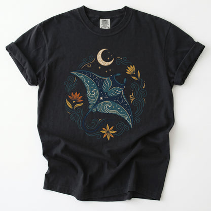 Celestial Manta Ray Vintage Washed T-Shirt