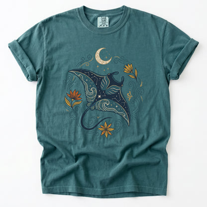 Celestial Manta Ray Vintage Washed T-Shirt