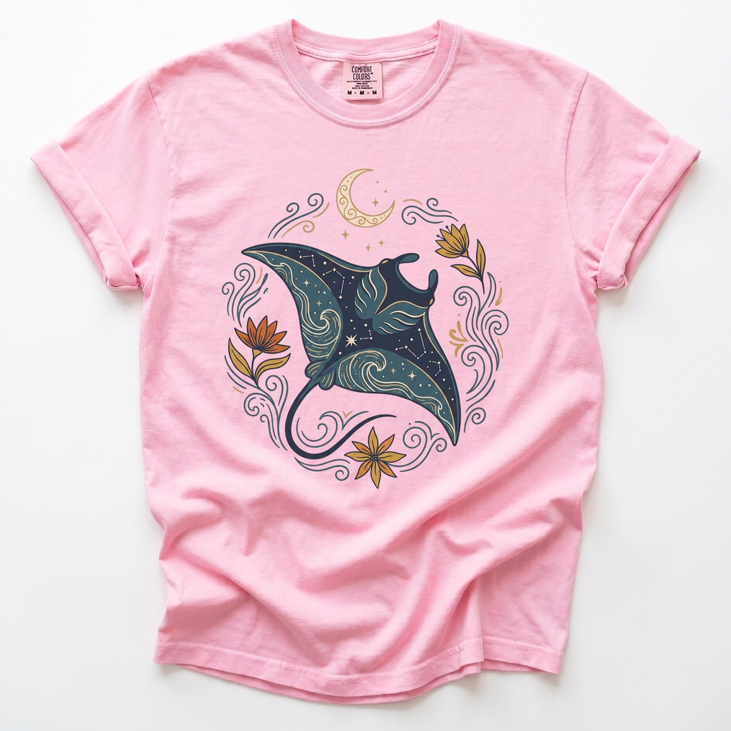 Celestial Manta Ray Vintage Washed T-Shirt