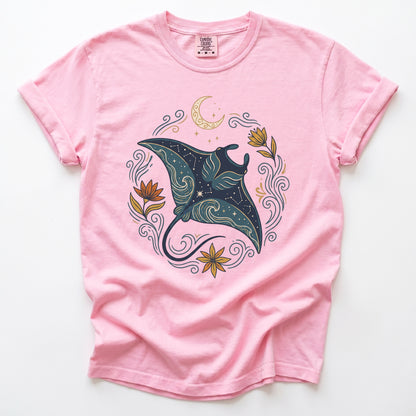 Celestial Manta Ray Vintage Washed T-Shirt