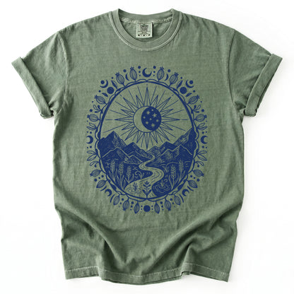 Celestial Mountain Vintage Washed T-Shirt