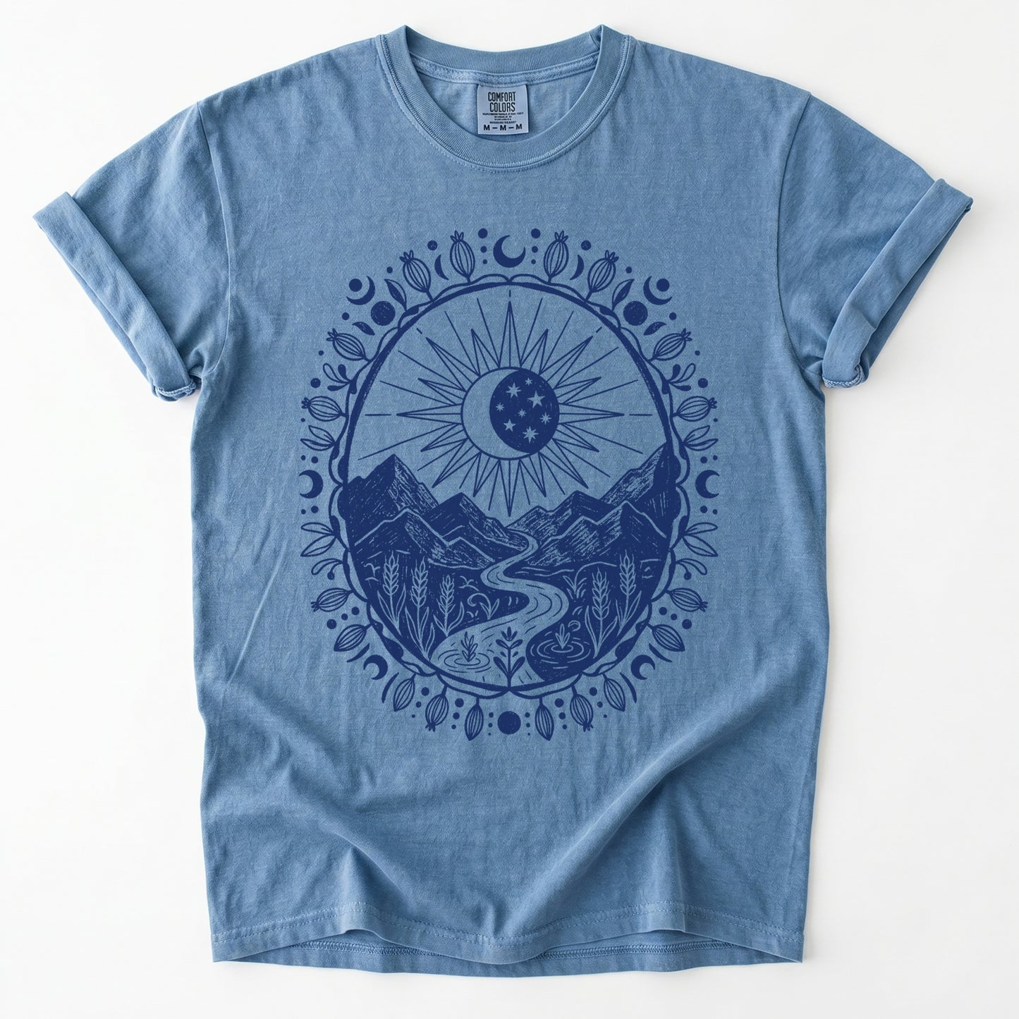 Celestial Mountain Vintage Washed T-Shirt