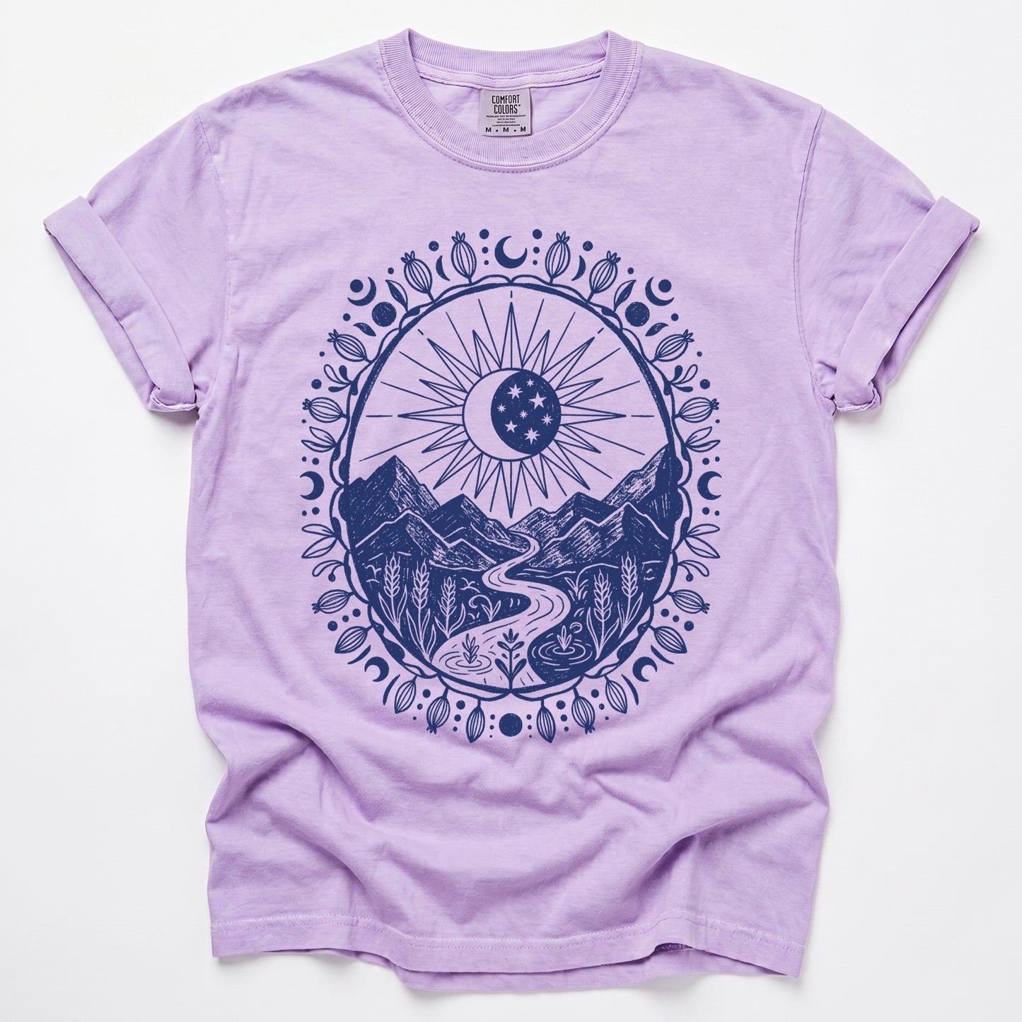 Celestial Mountain Vintage Washed T-Shirt