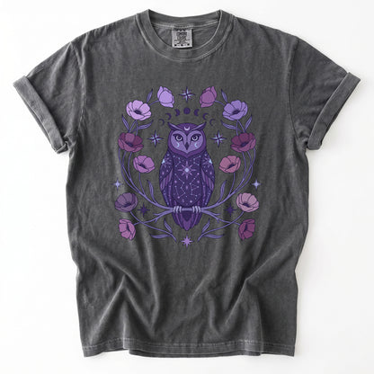 Celestial Owl Vintage Washed T-Shirt