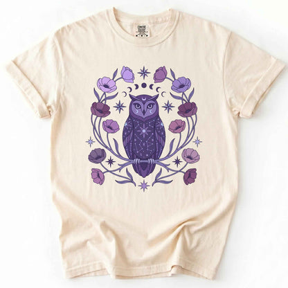 Celestial Owl Vintage Washed T-Shirt