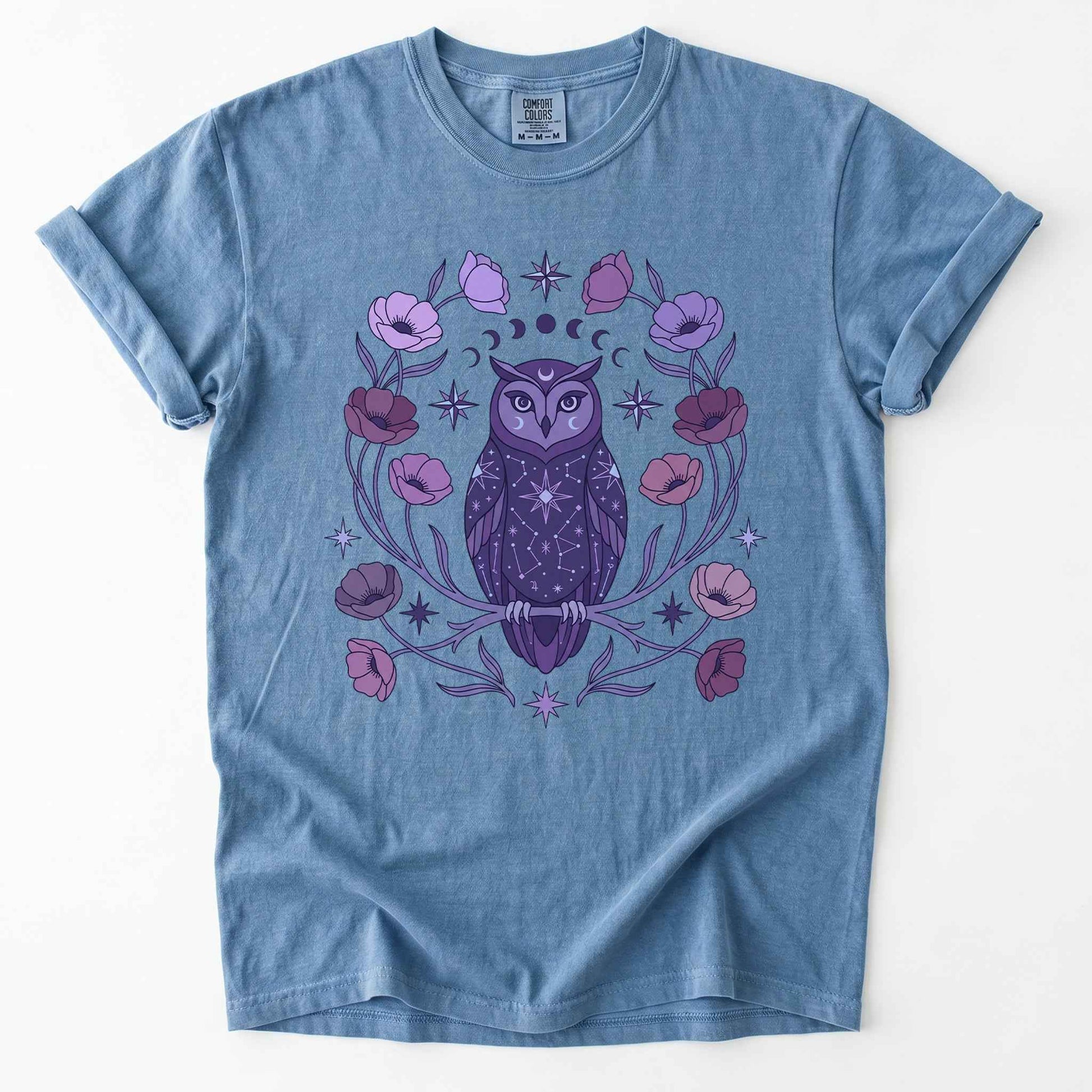 Celestial Owl Vintage Washed T-Shirt