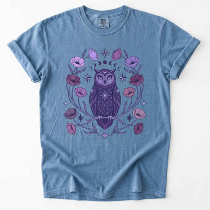 Celestial Owl Vintage Washed T-Shirt