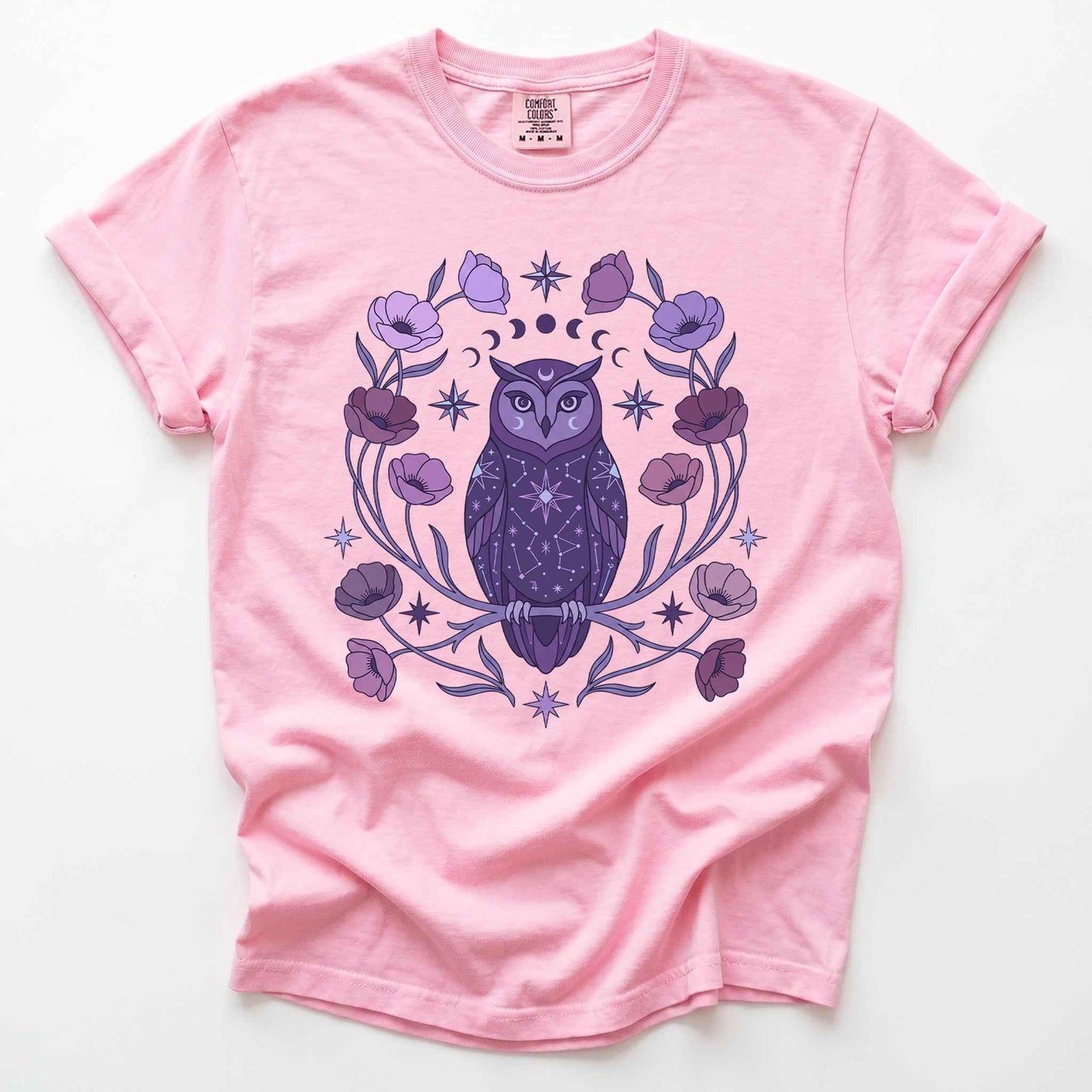 Celestial Owl Vintage Washed T-Shirt