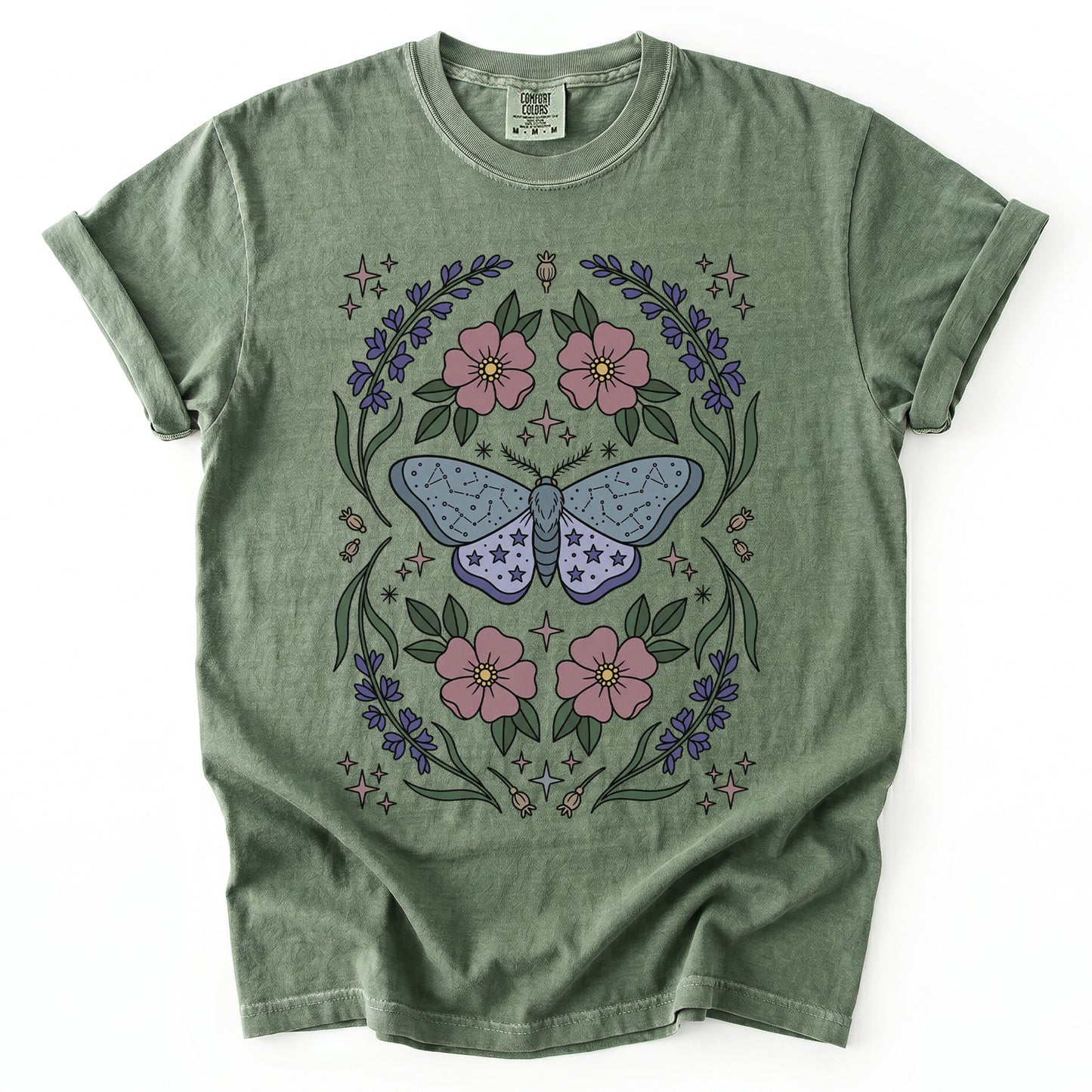 Constellation Moth Vintage Washed T-Shirt
