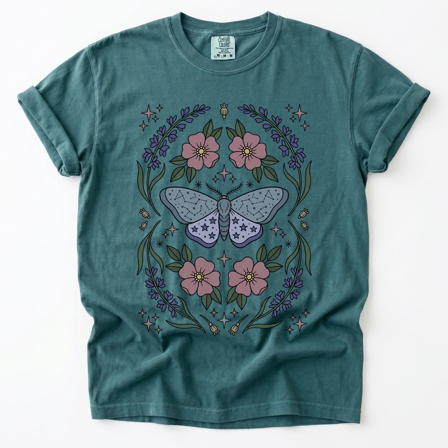 Constellation Moth Vintage Washed T-Shirt