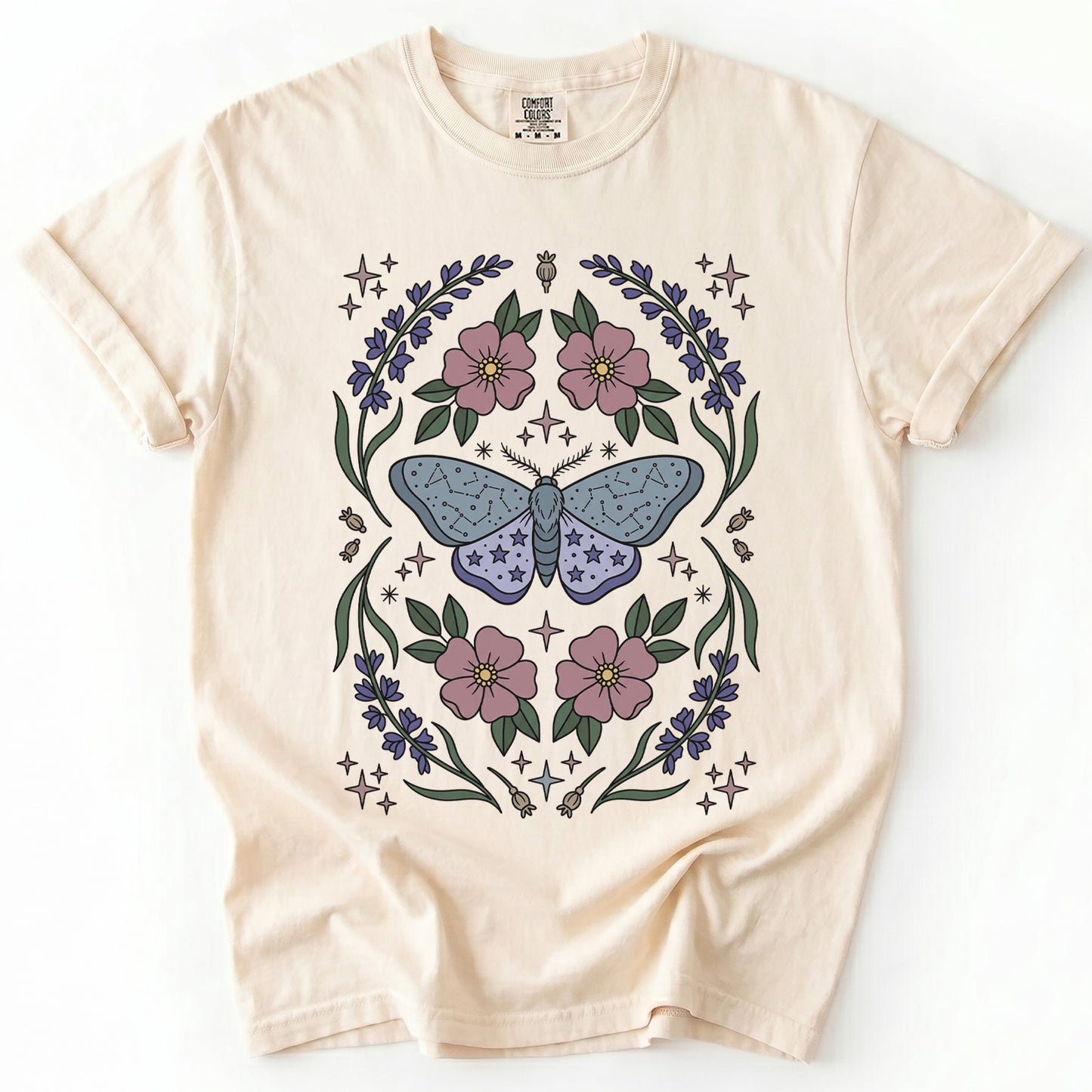 Constellation Moth Vintage Washed T-Shirt
