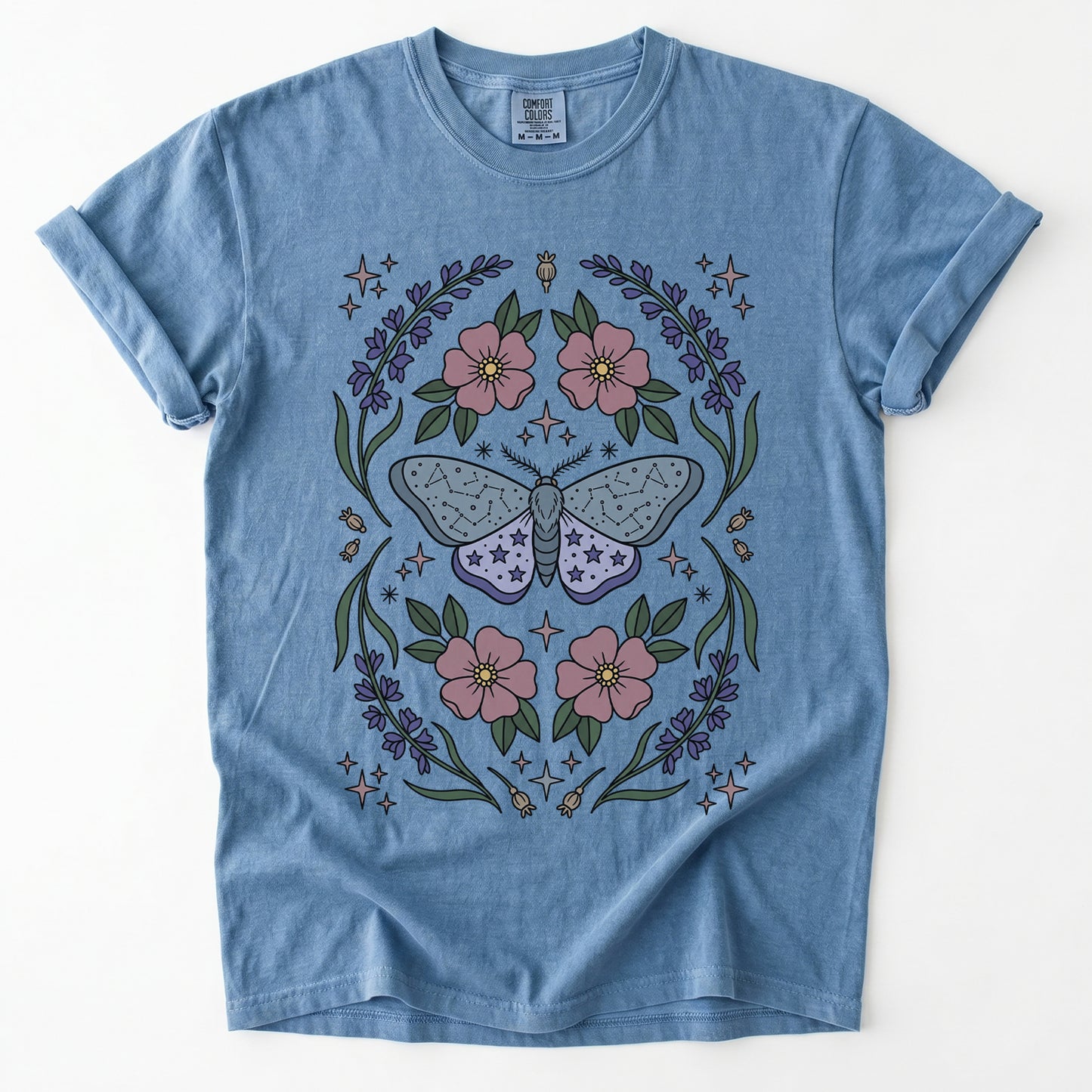 Constellation Moth Vintage Washed T-Shirt