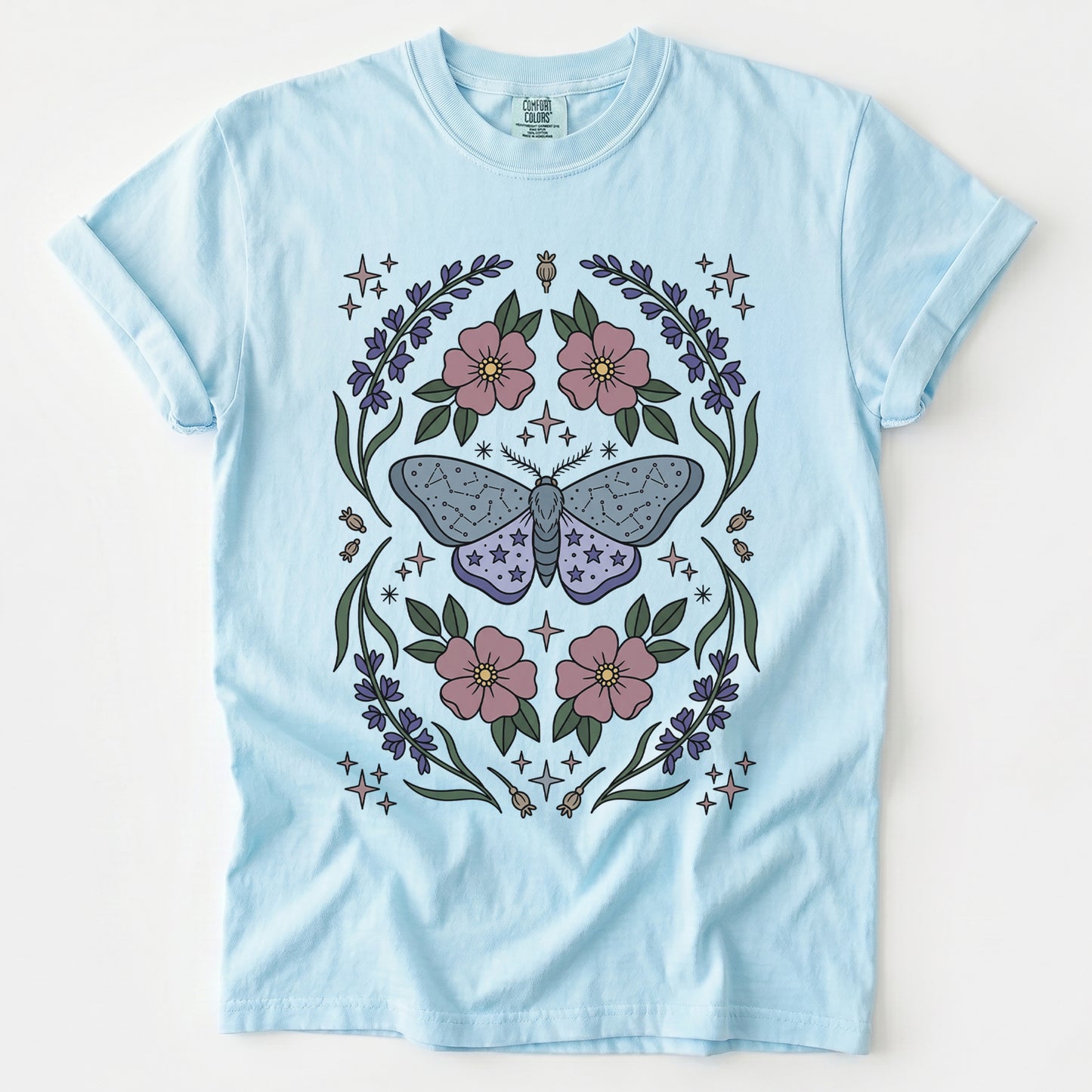 Constellation Moth Vintage Washed T-Shirt